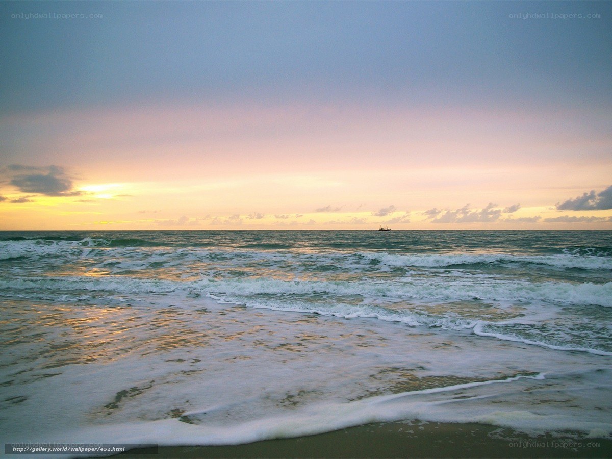 Sunset over the ocean