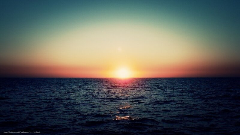 sunset over the ocean