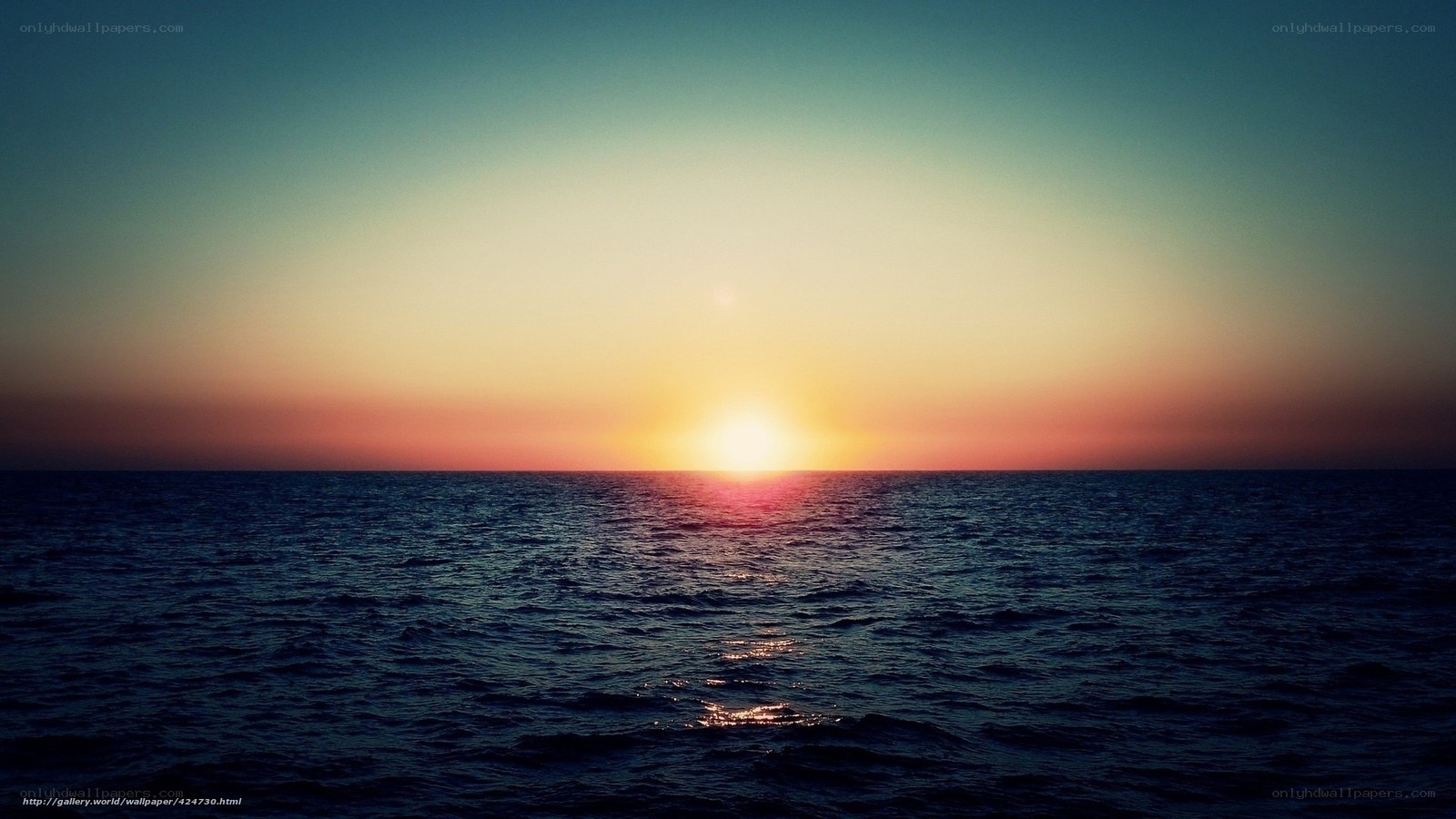 sunset over the ocean