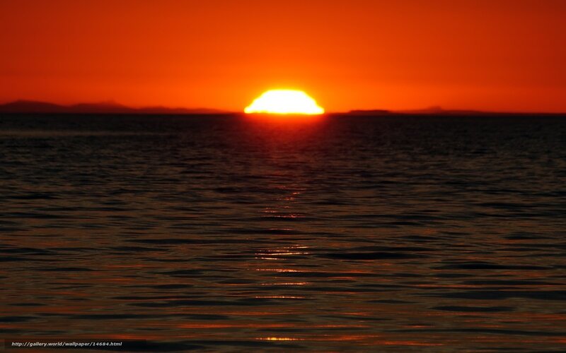 Sunset over the ocean