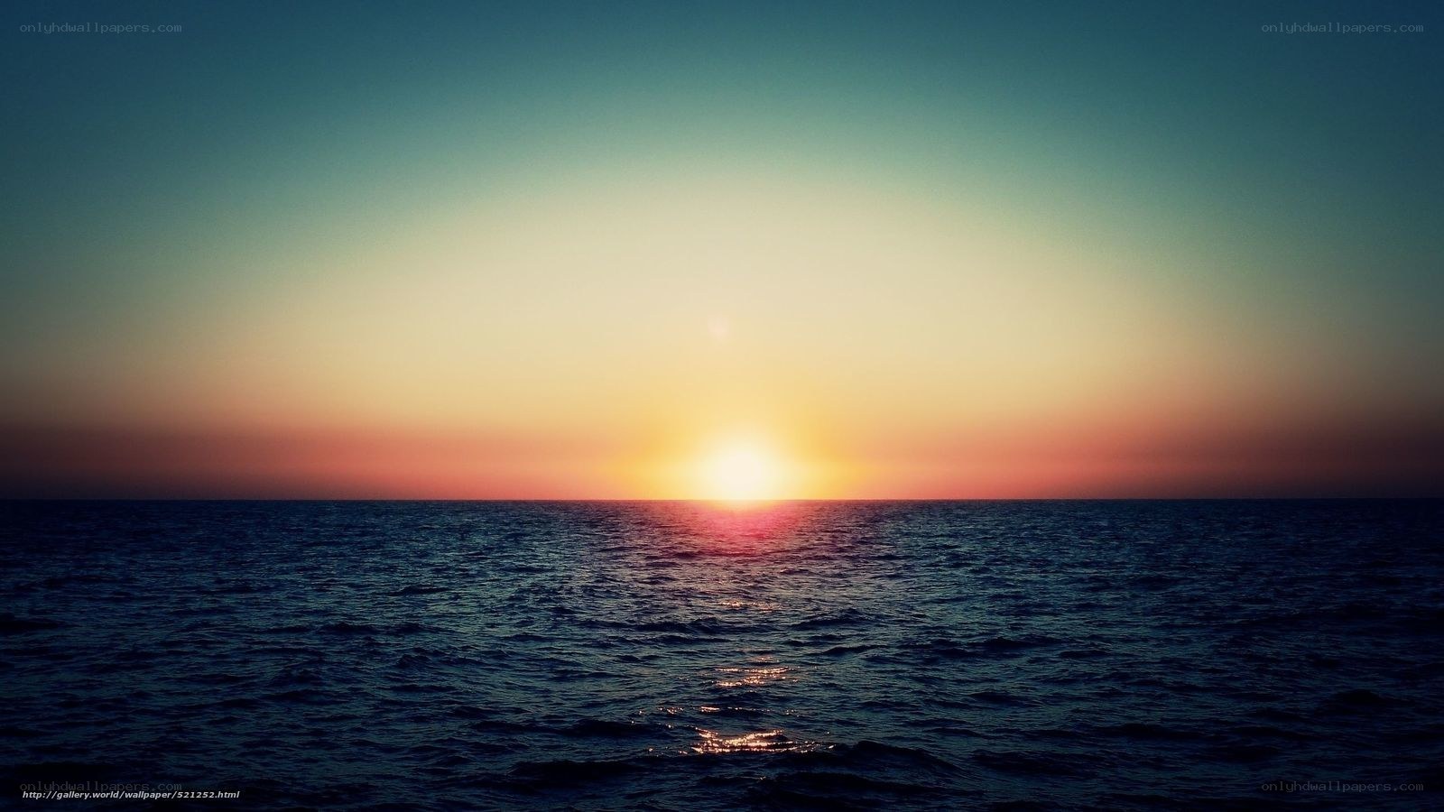 sunset over the ocean