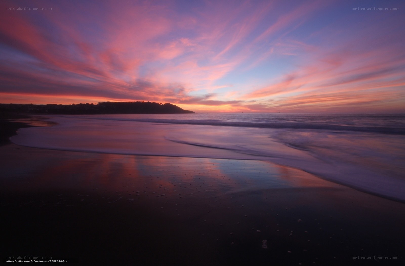 sunset over the ocean