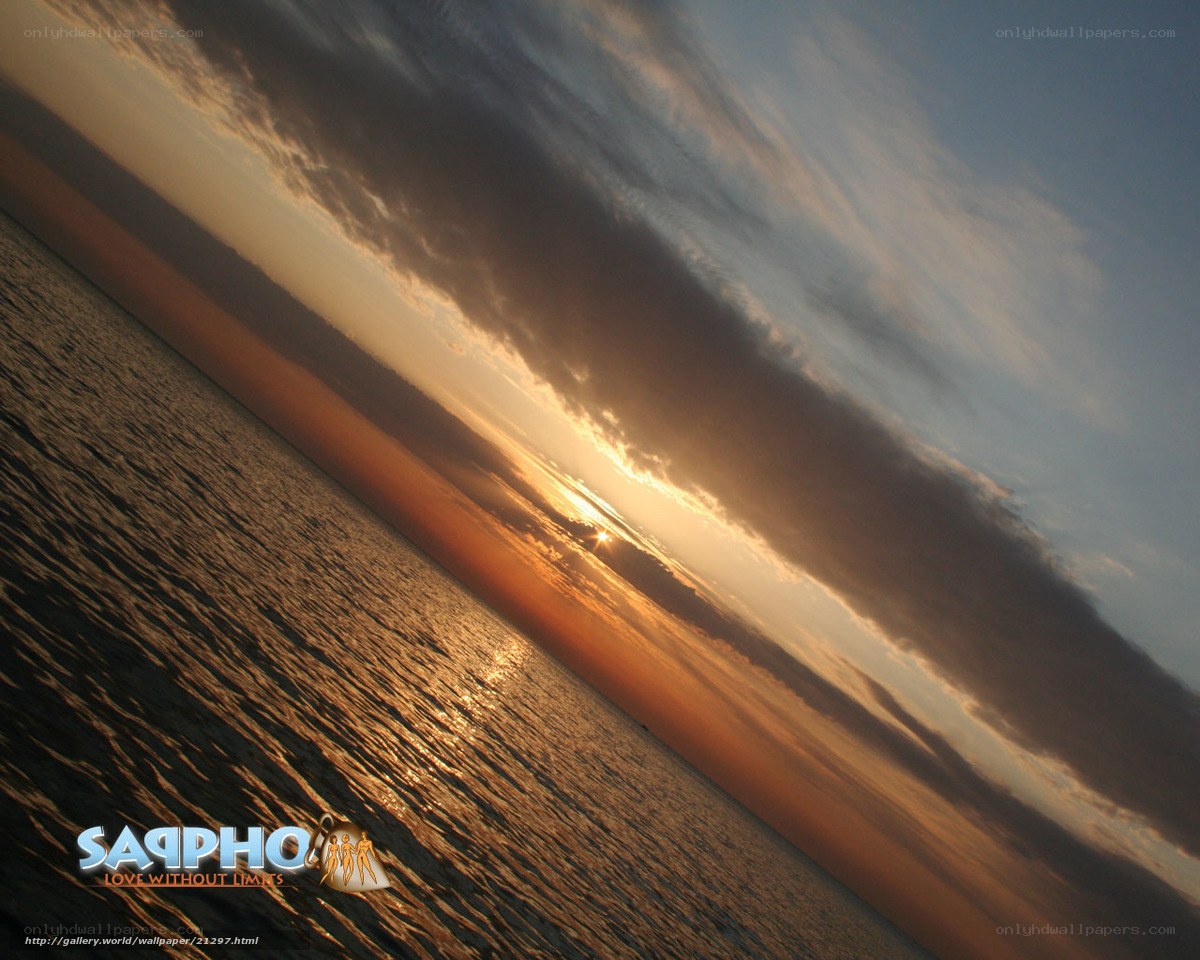 Sunset over the ocean