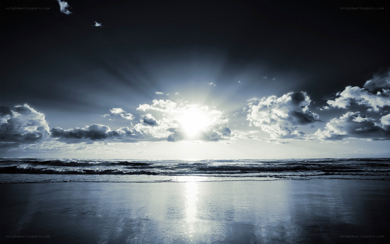 Sunset over the ocean