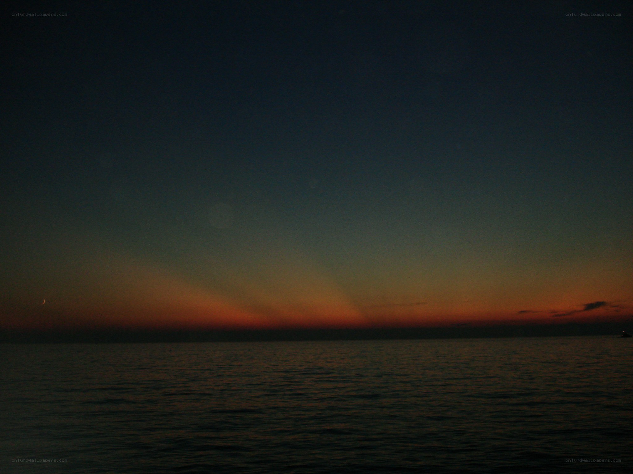 sunset over the ocean