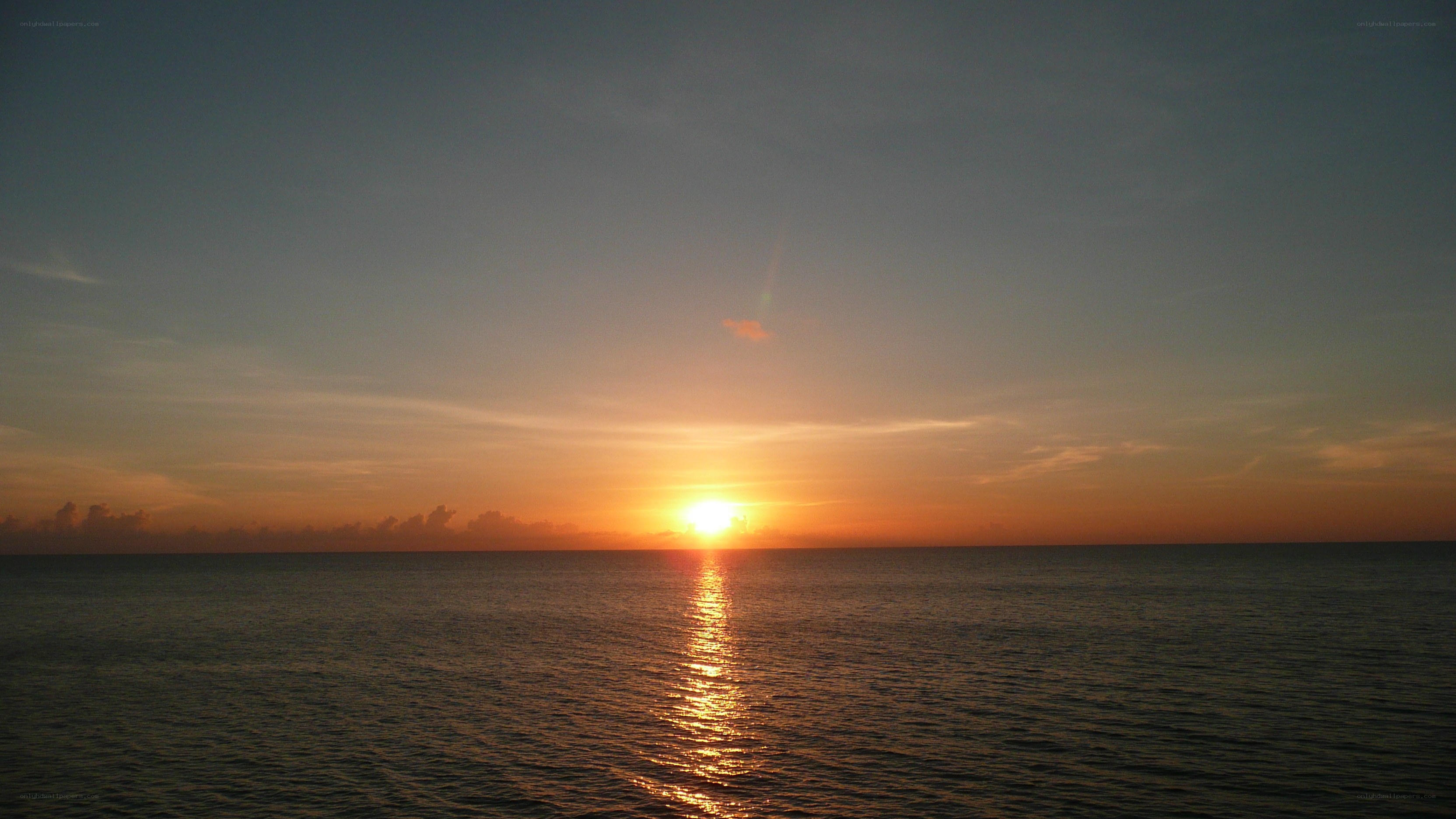 sunset over the ocean