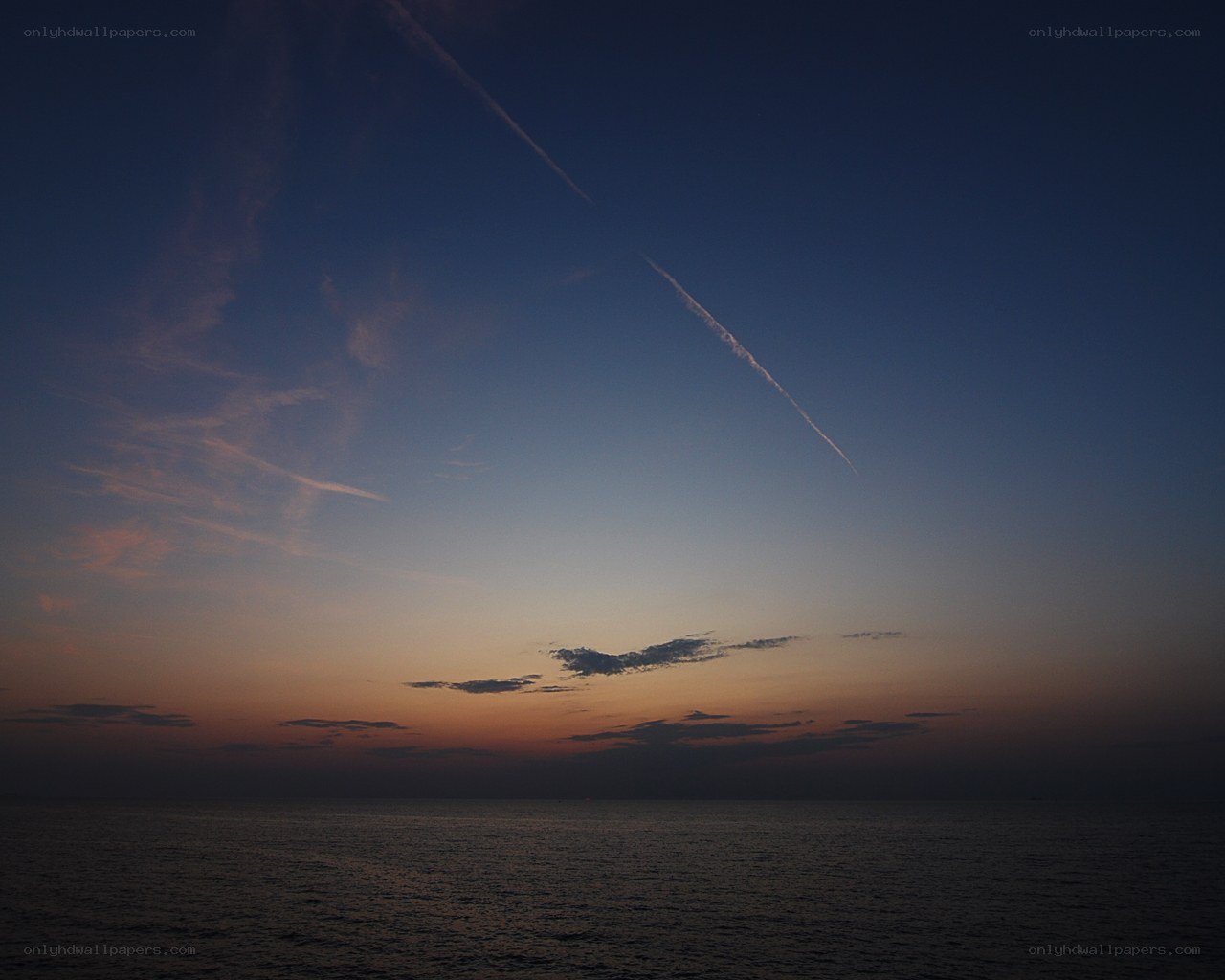 sunset over the ocean