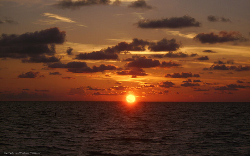 sunset over the ocean