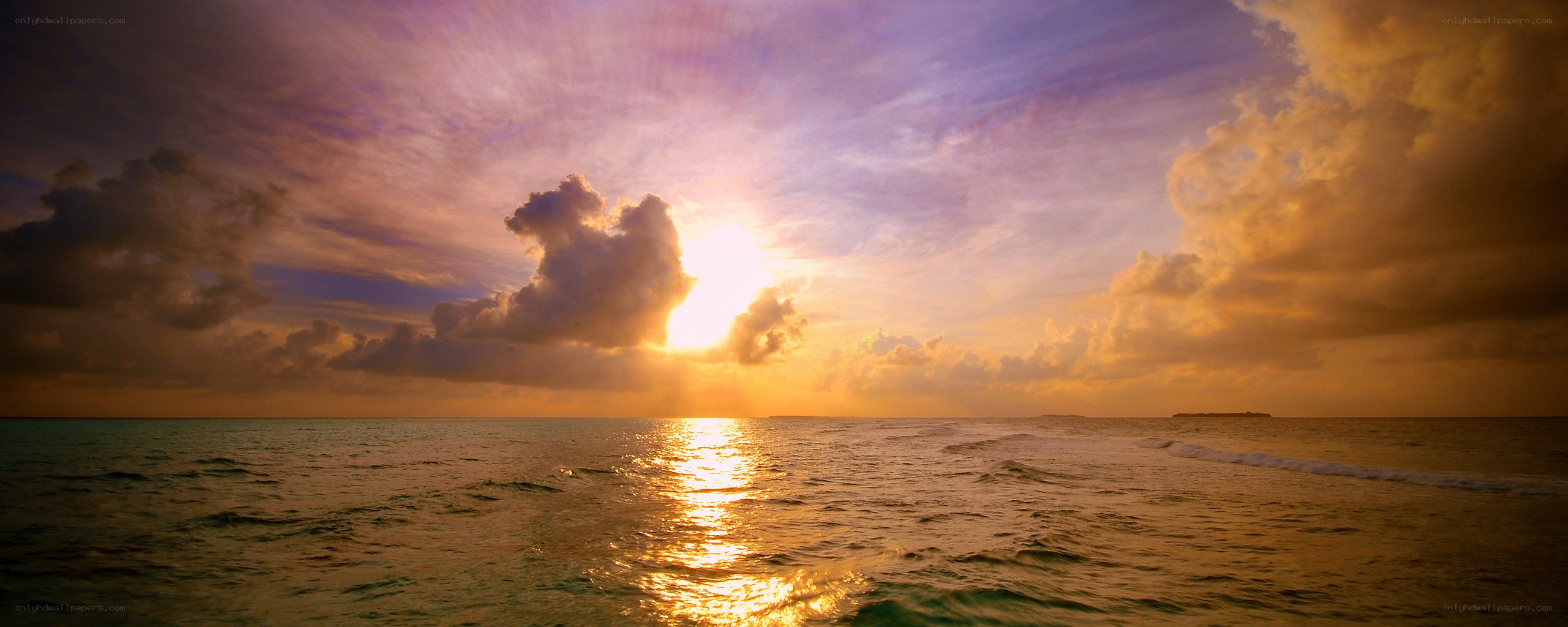 sunset over the ocean