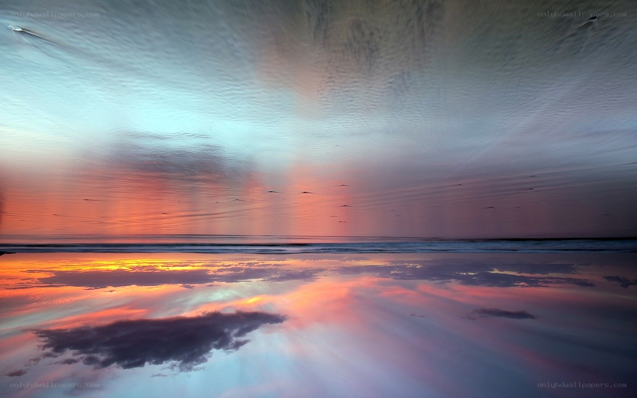 Sunset over the ocean