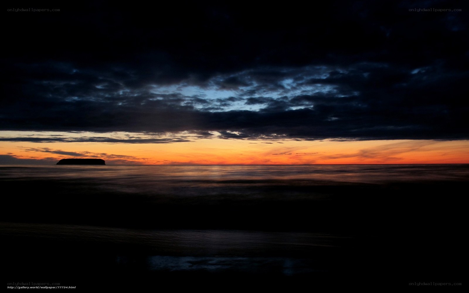 sunset over the ocean