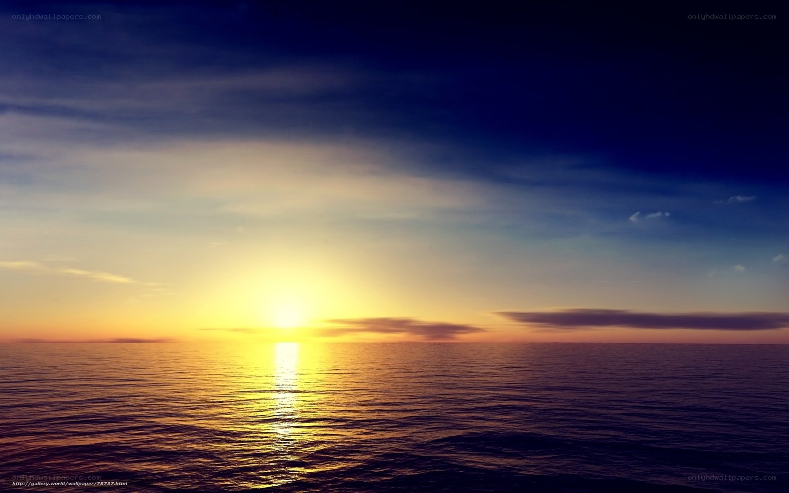 sunset over the ocean
