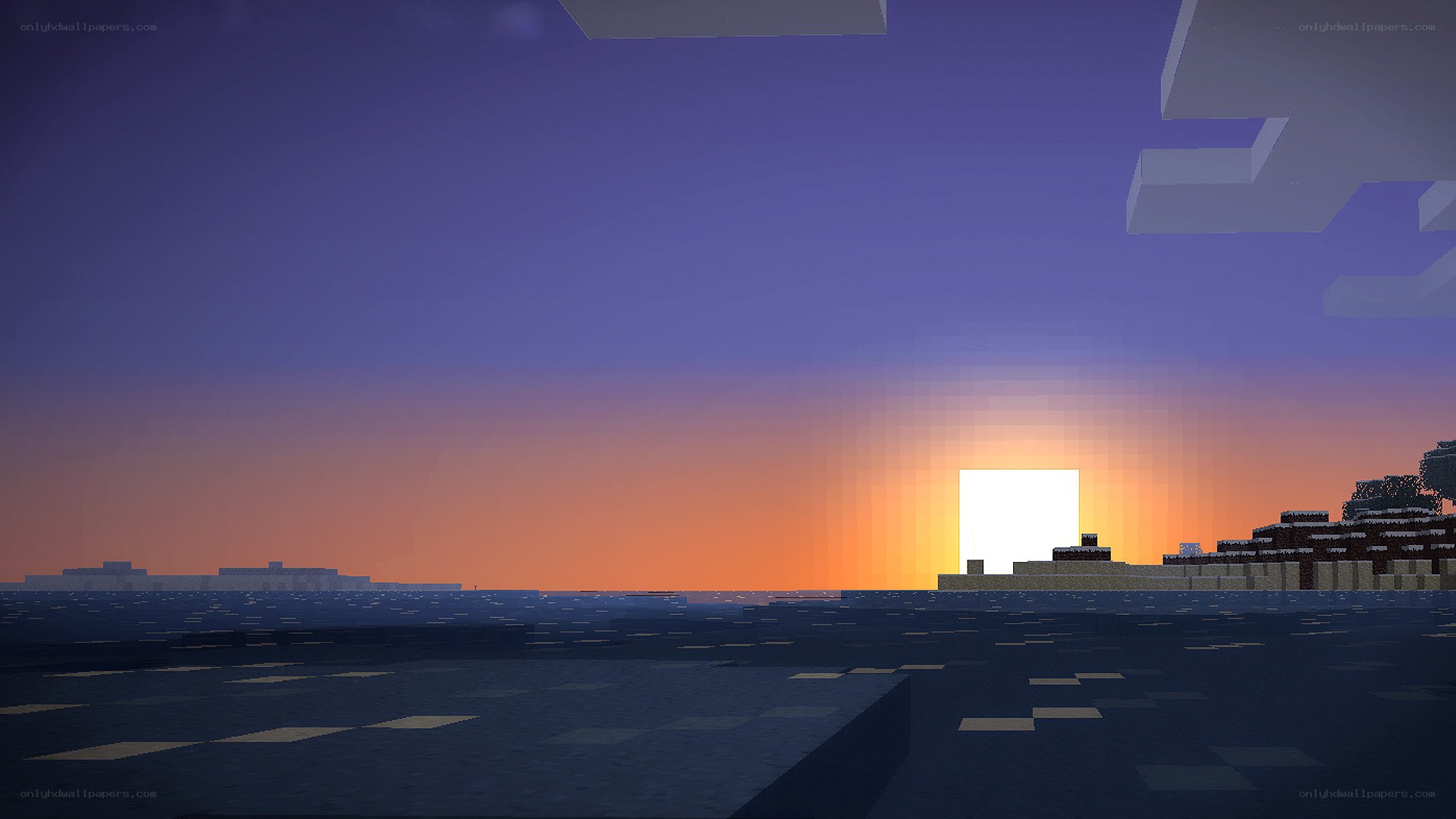 sunset over the ocean