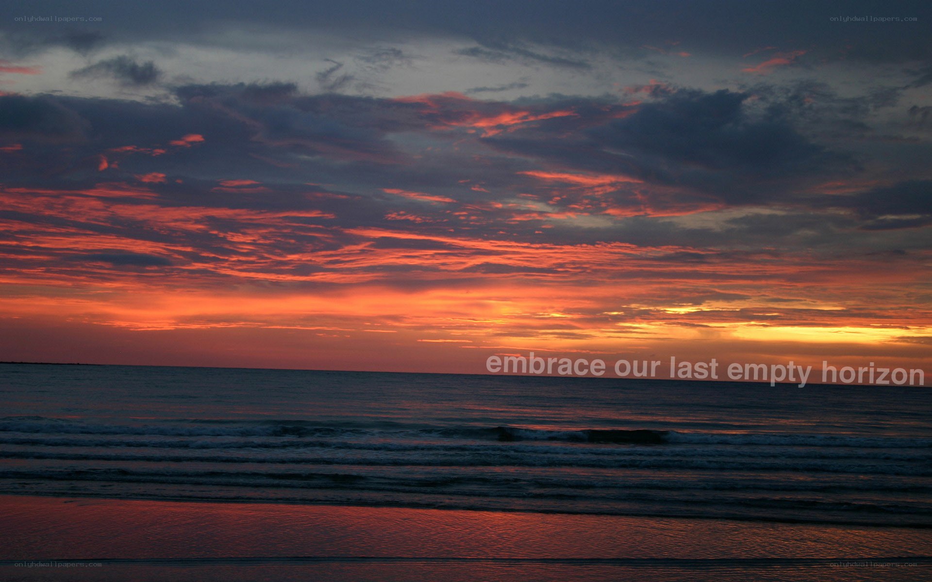 sunset over the ocean