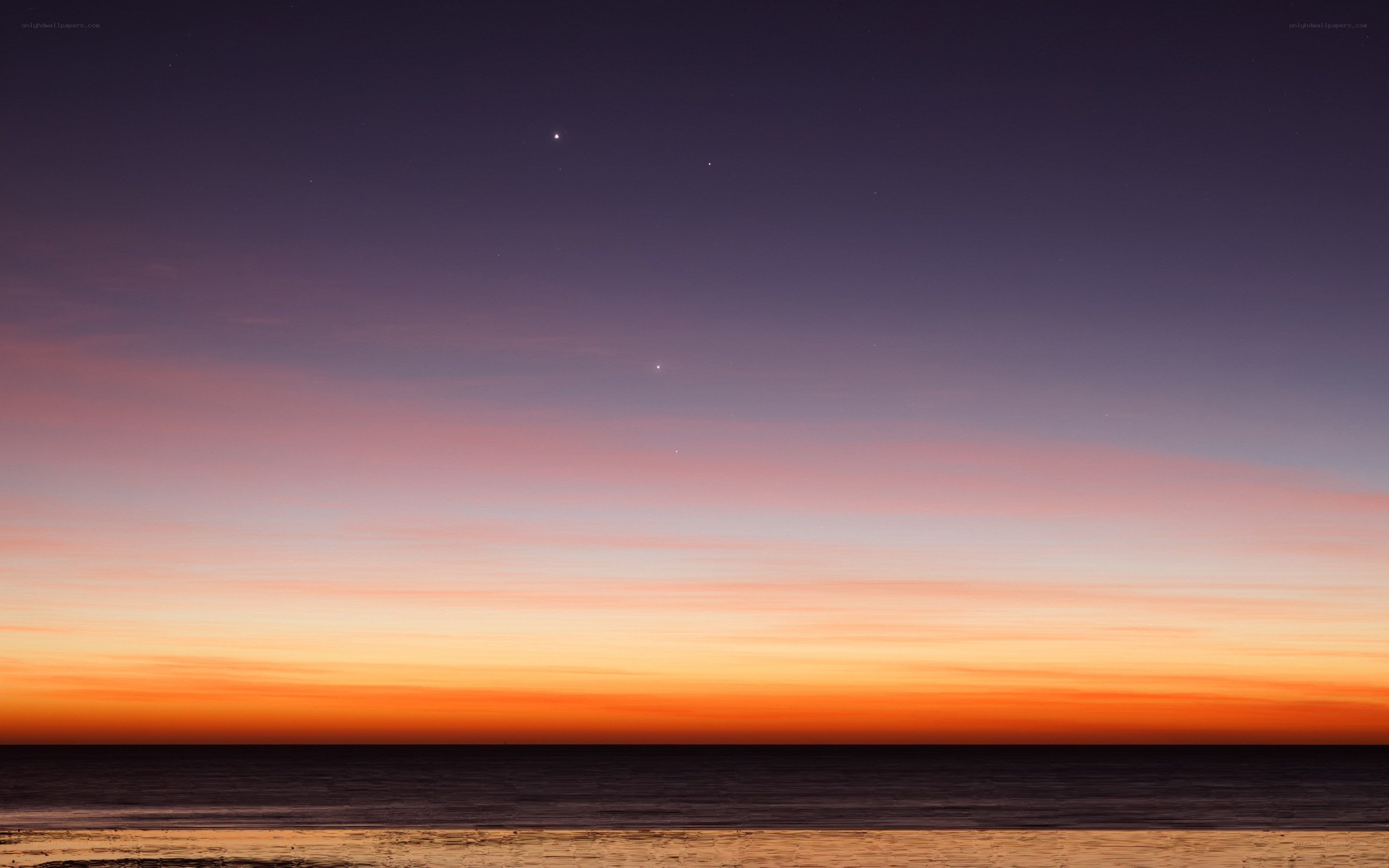 sunset over the ocean