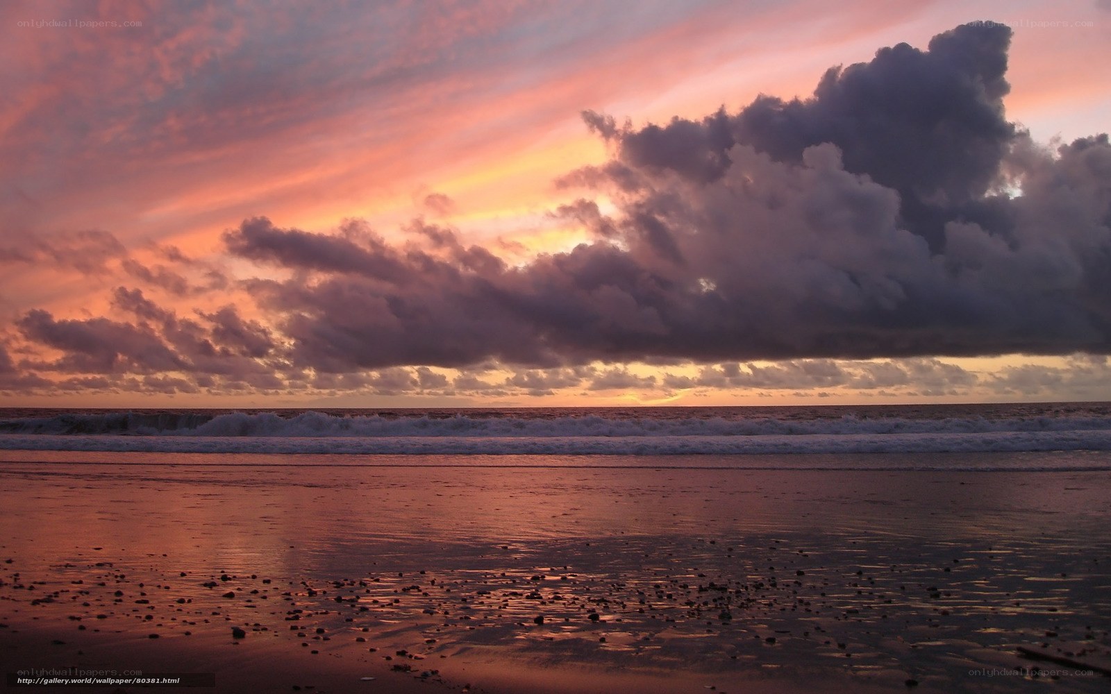 sunset over the ocean