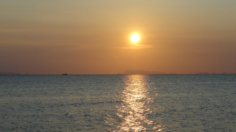 Sunset over the ocean