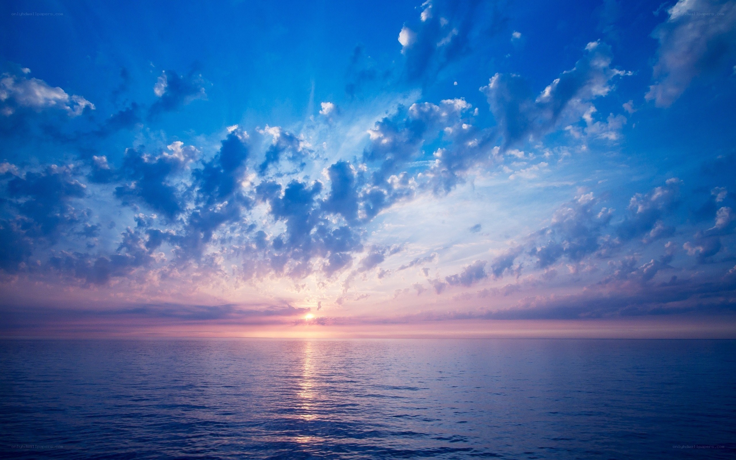 sunset over the ocean