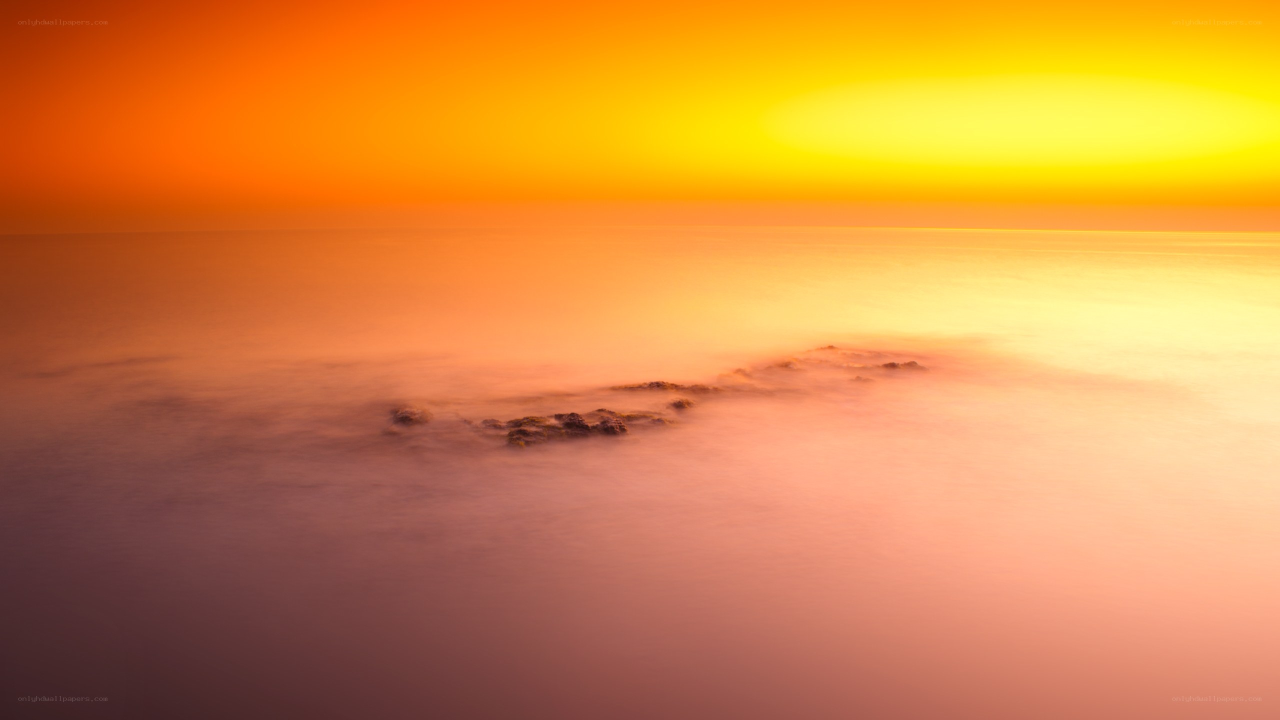 Sunset over the ocean