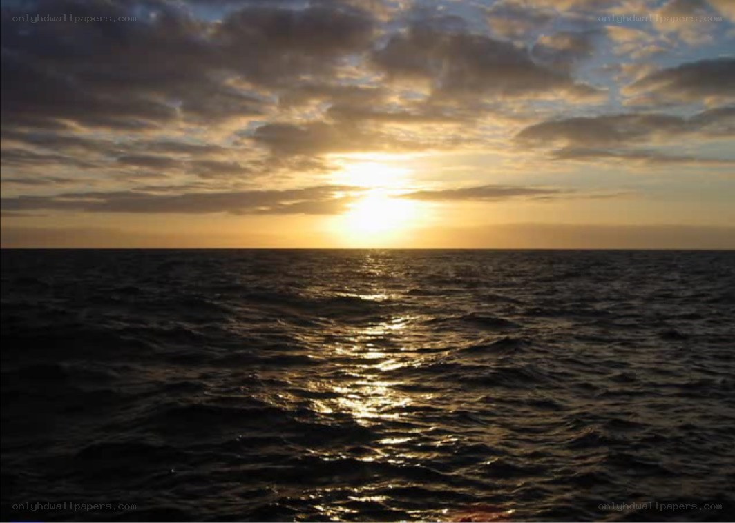 sunset over the ocean