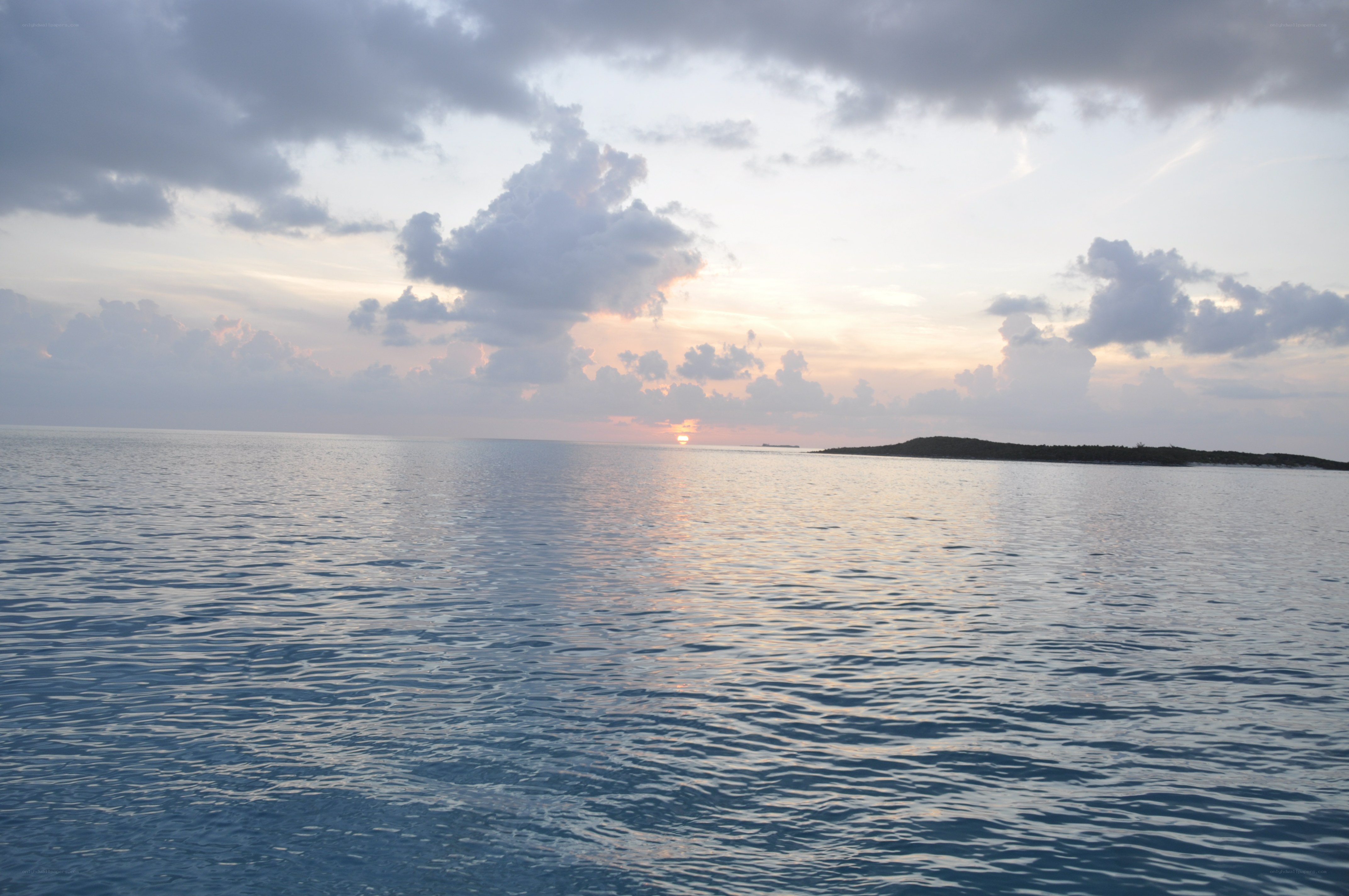 sunset over the ocean