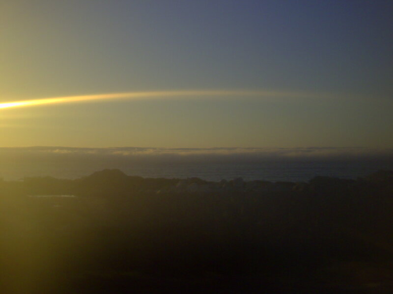 sunset over the ocean