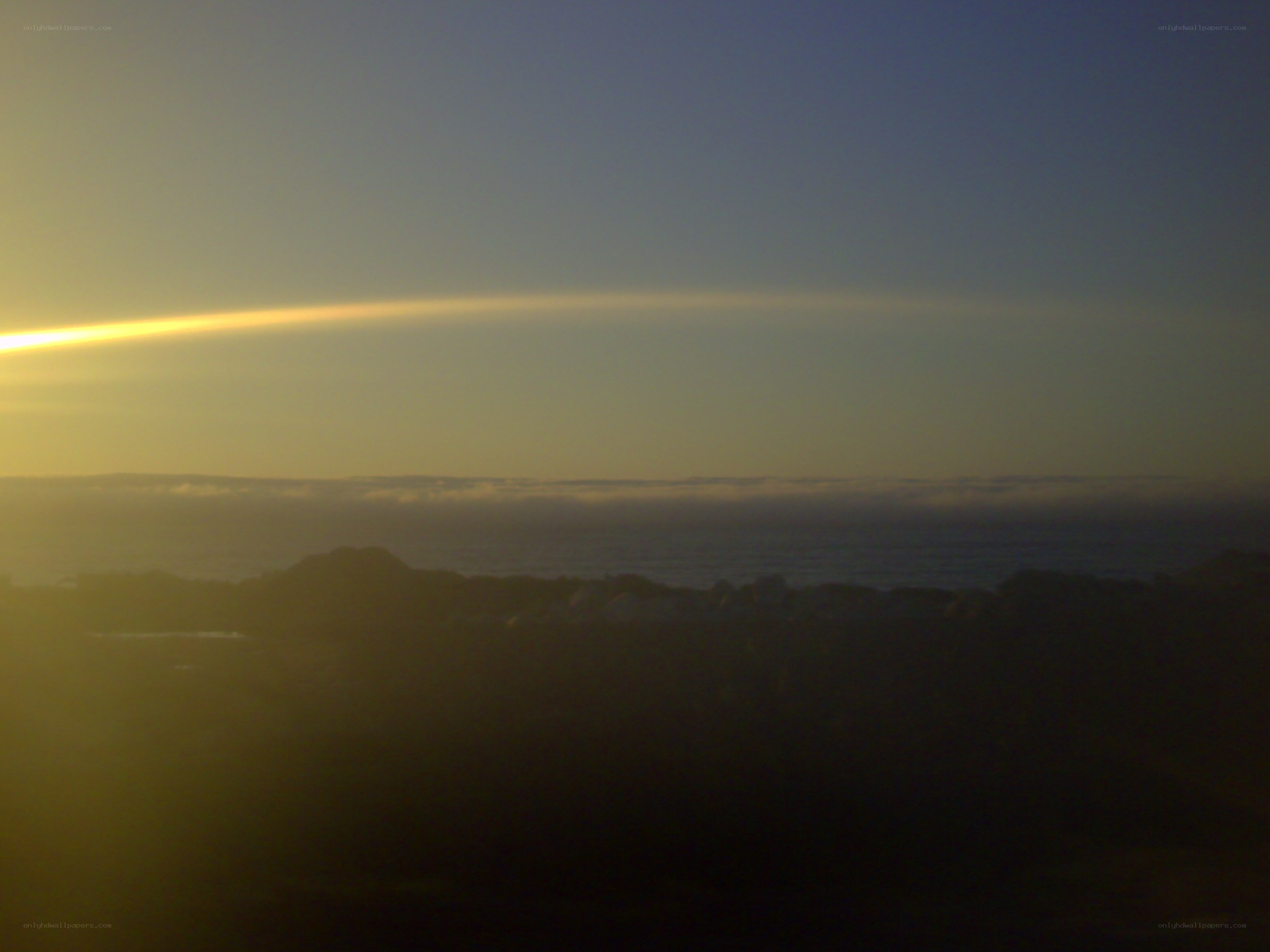 sunset over the ocean