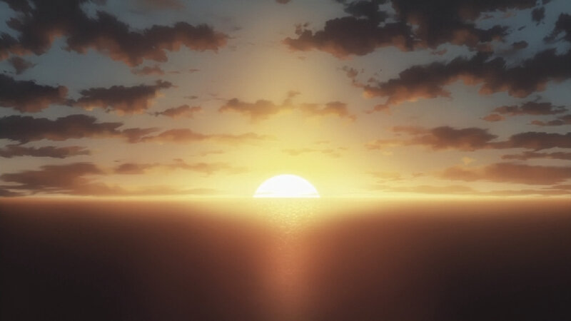 Sunset over the ocean