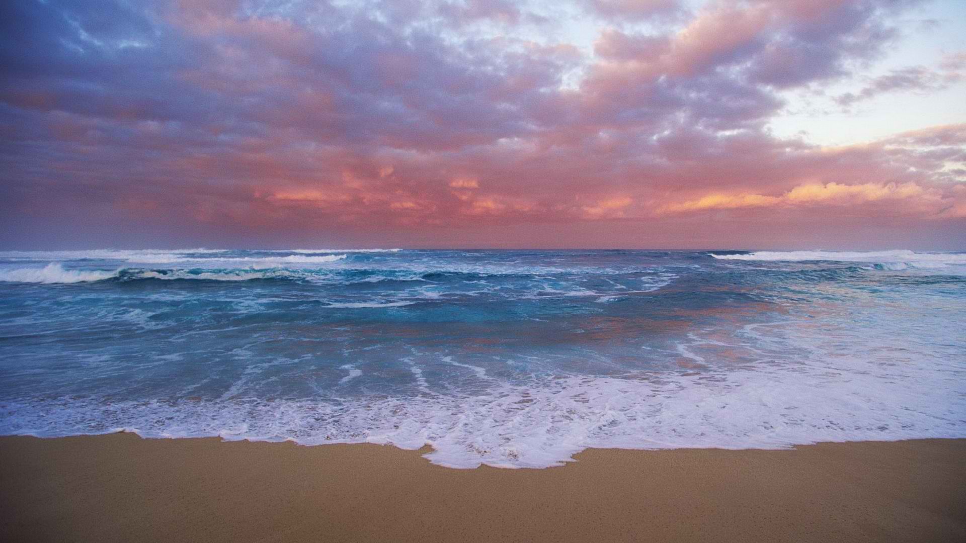 sunset over the ocean