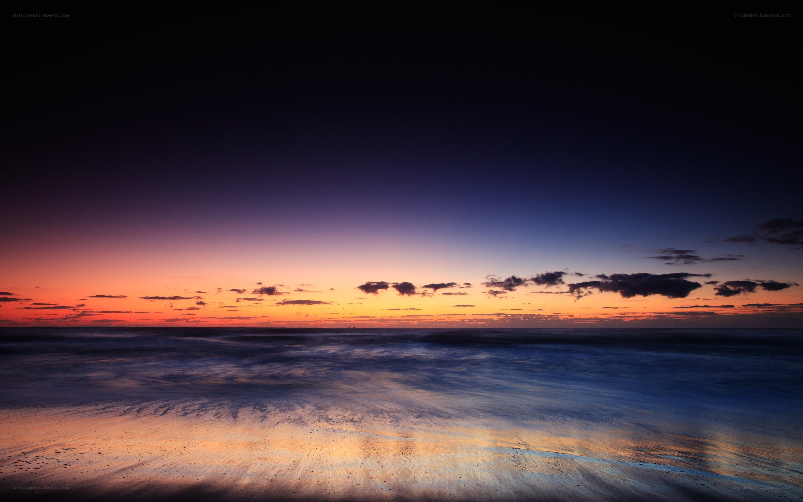 sunset over the ocean