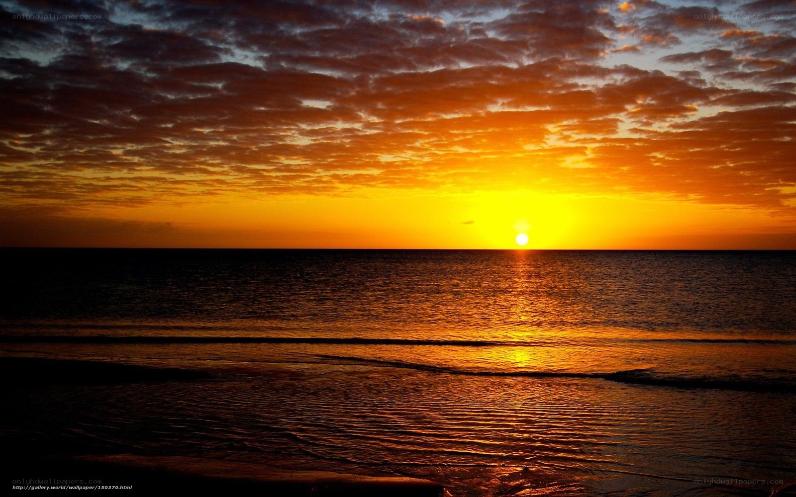 sunset over the ocean