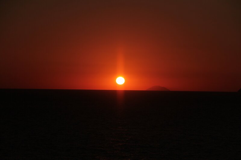 Sunset over the ocean