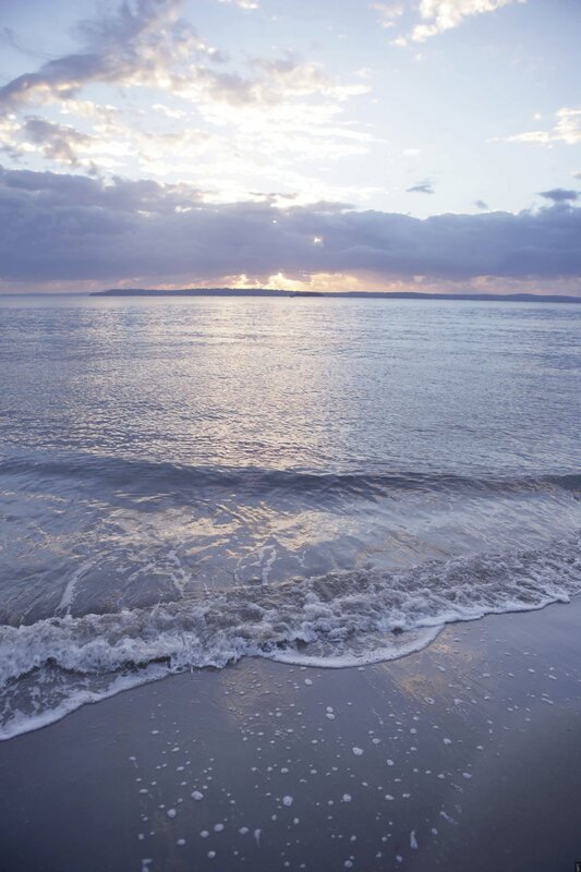 Sunset over the ocean