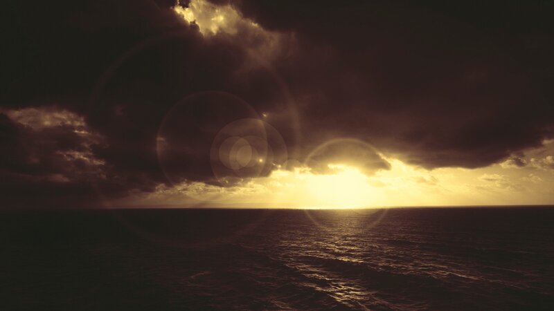sunset over the ocean