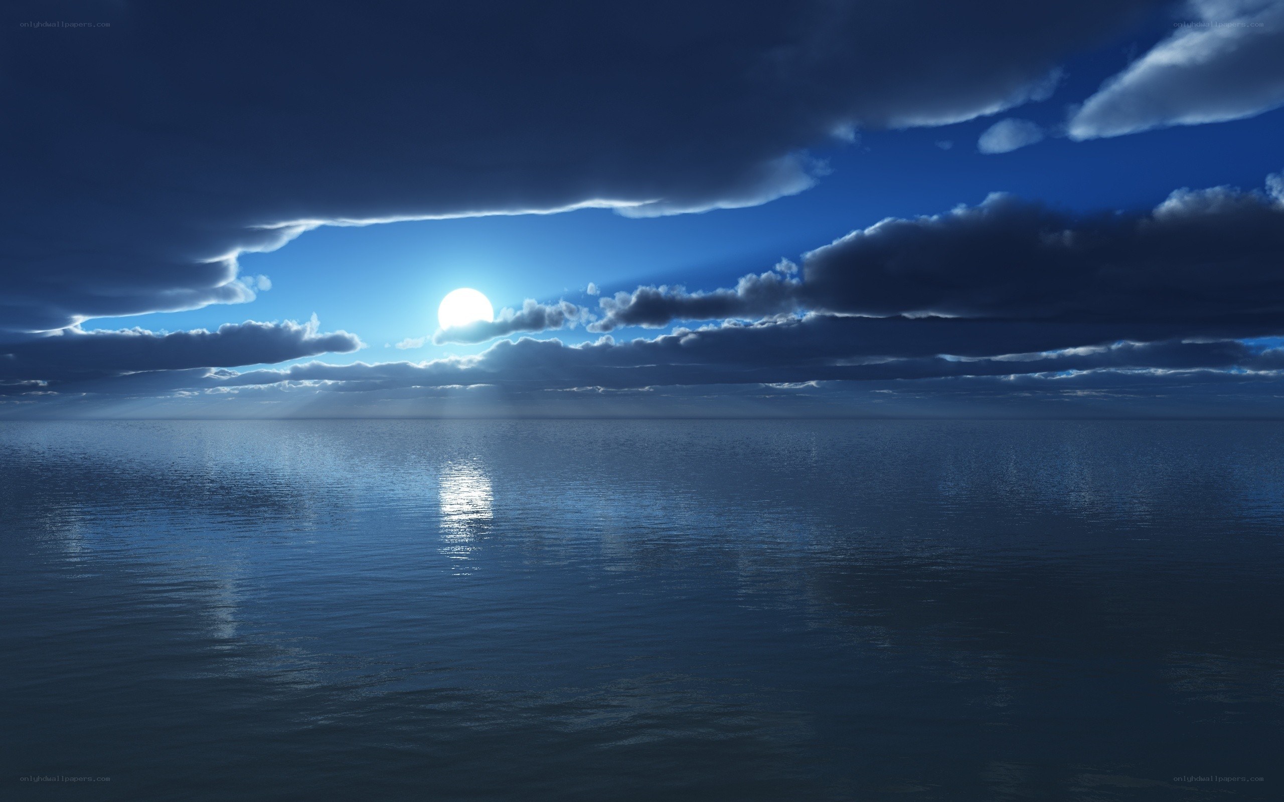 Sunset over the ocean
