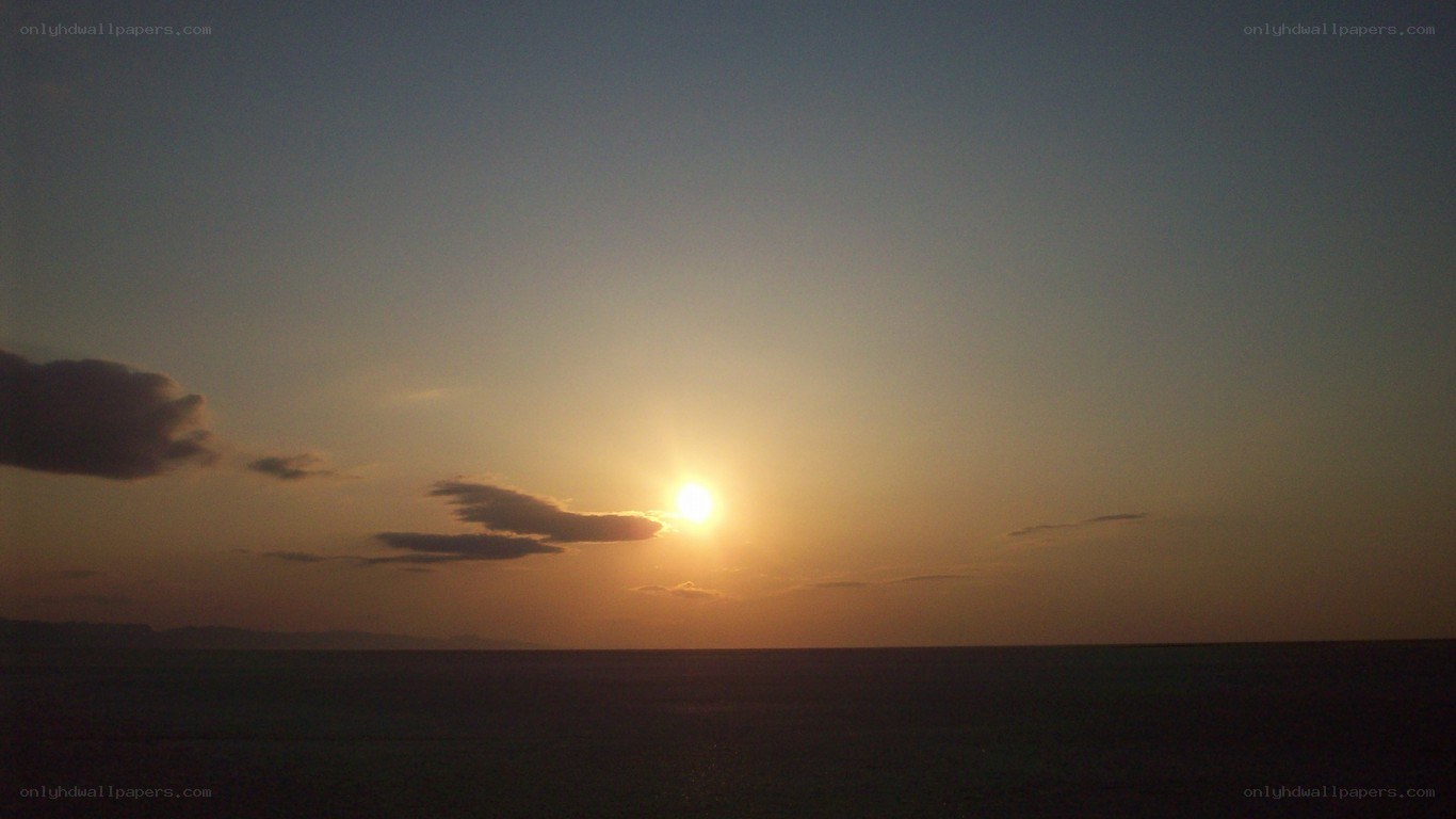 sunset over the ocean
