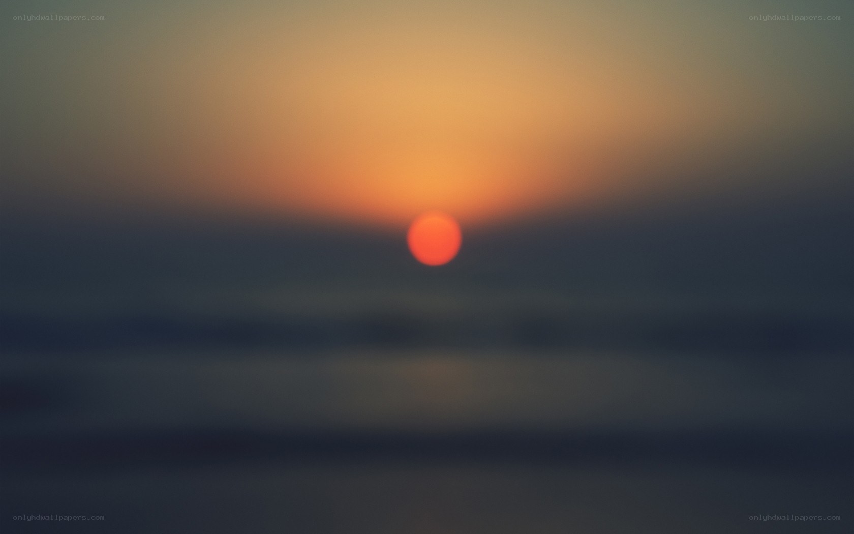 Sunset over the ocean