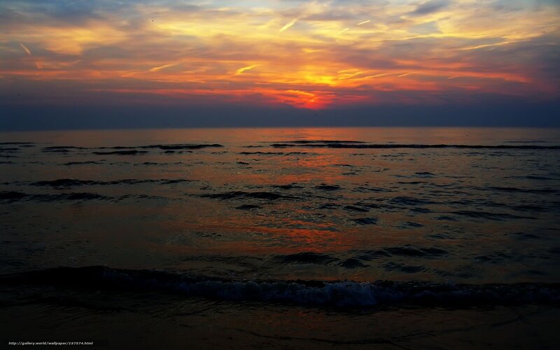 sunset over the ocean