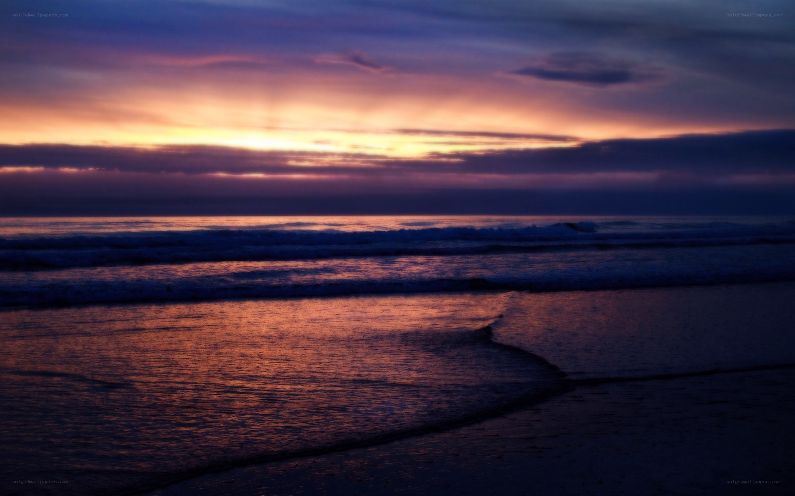 sunset over the ocean
