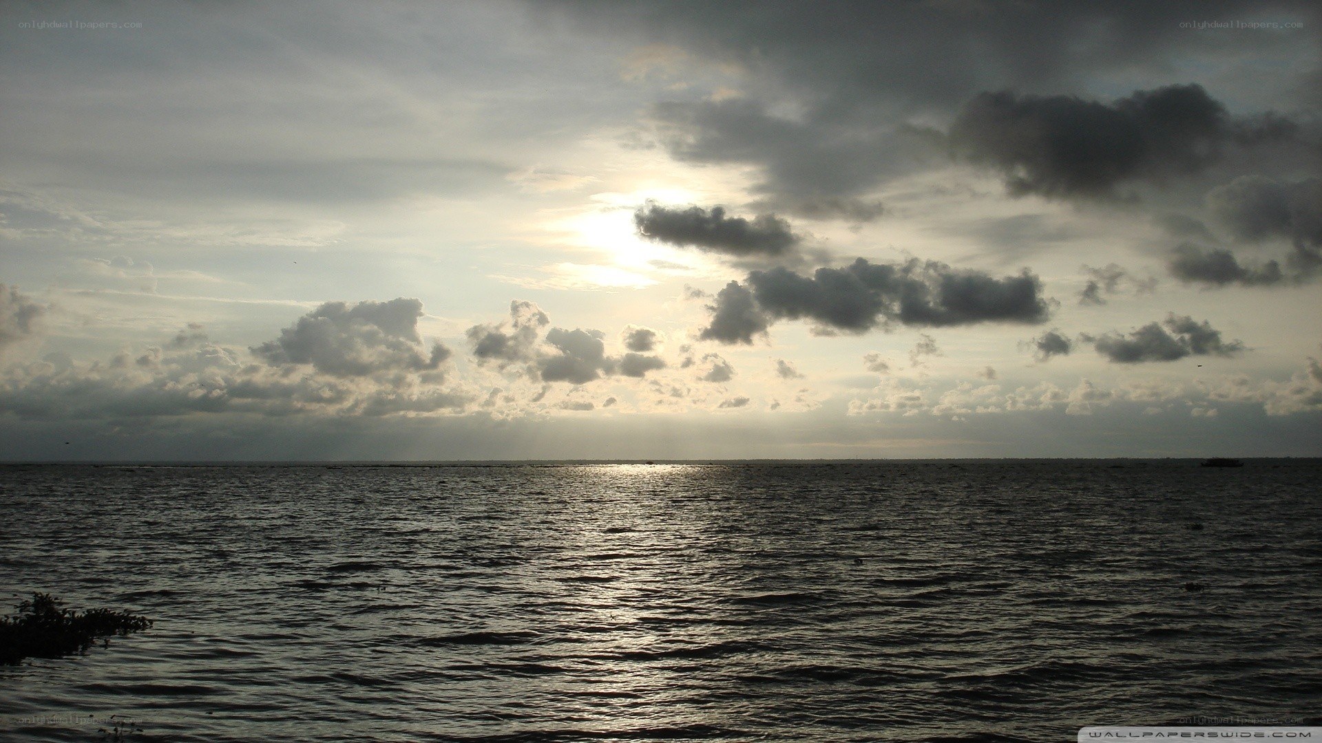 sunset over the ocean