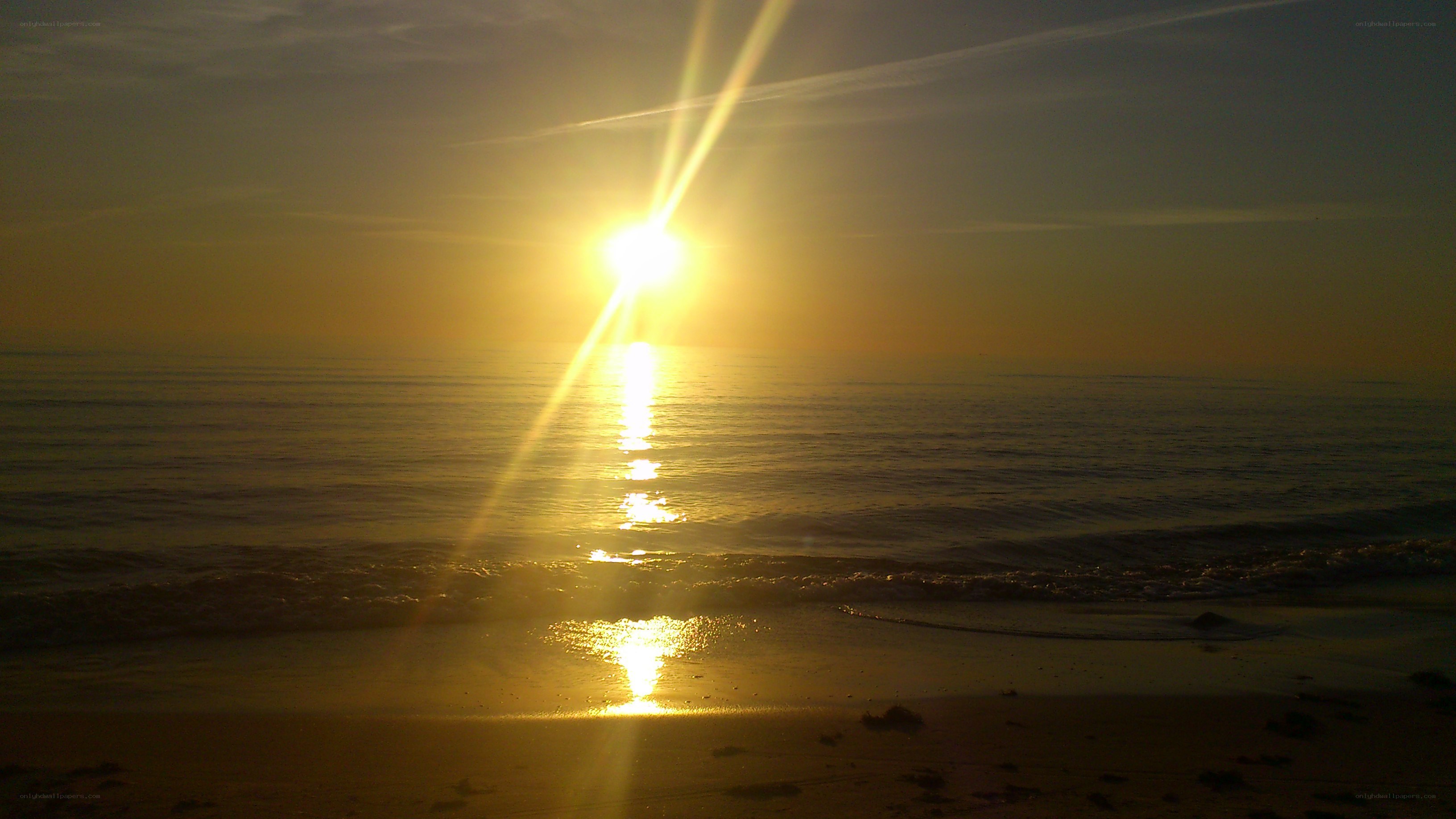 Sunset over the ocean