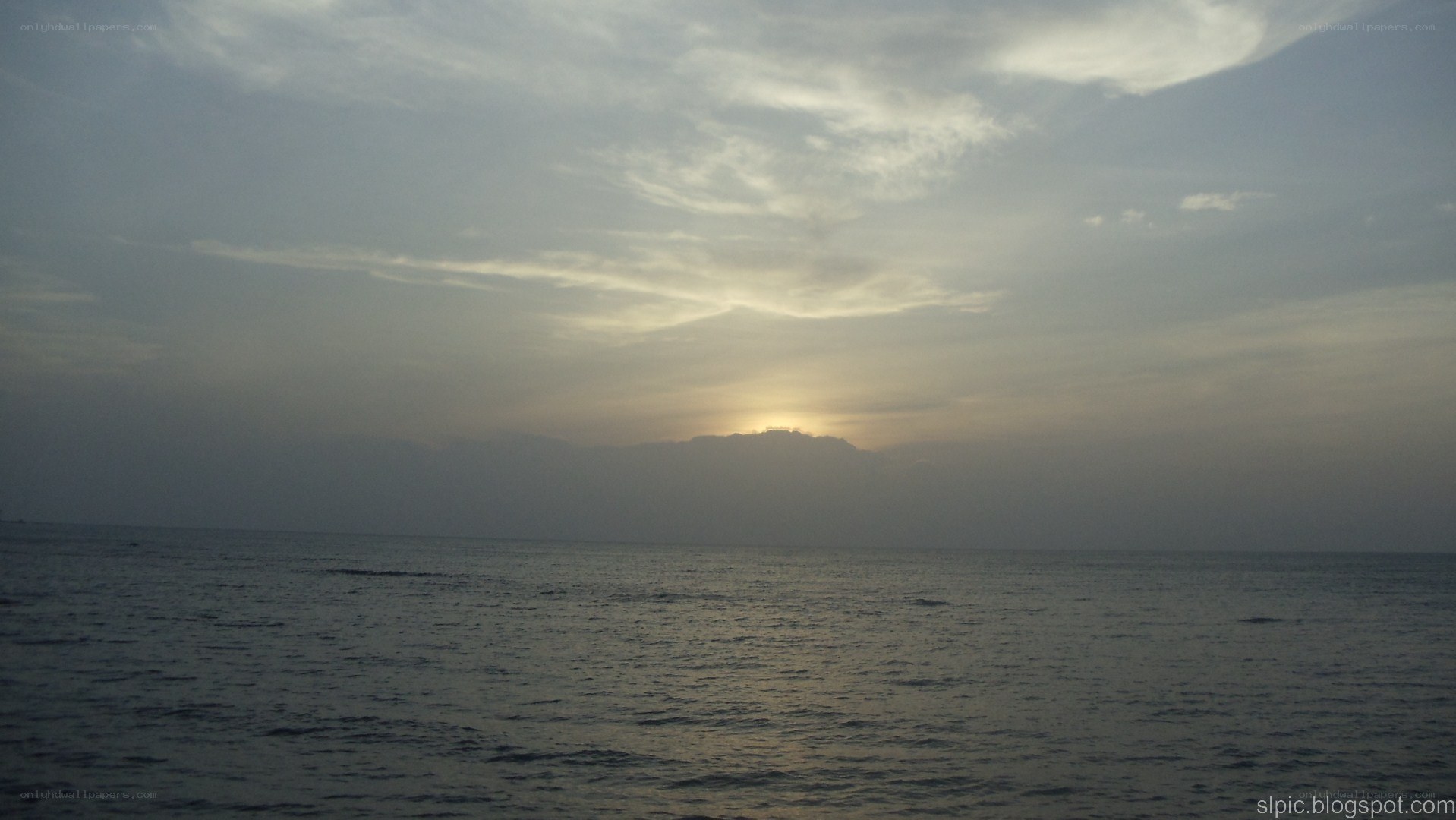 sunset over the ocean