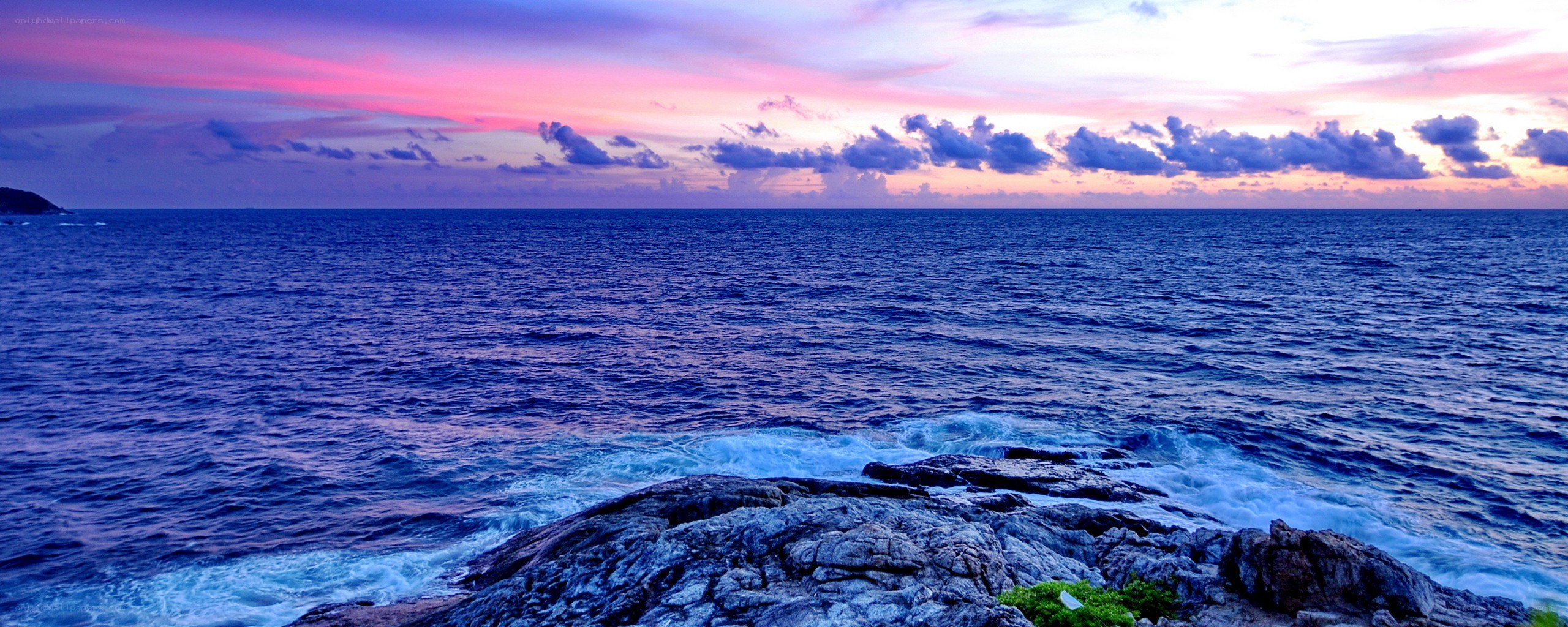 sunset over the ocean