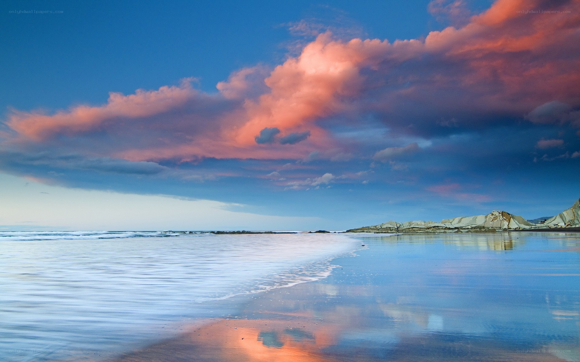 sunset over the ocean