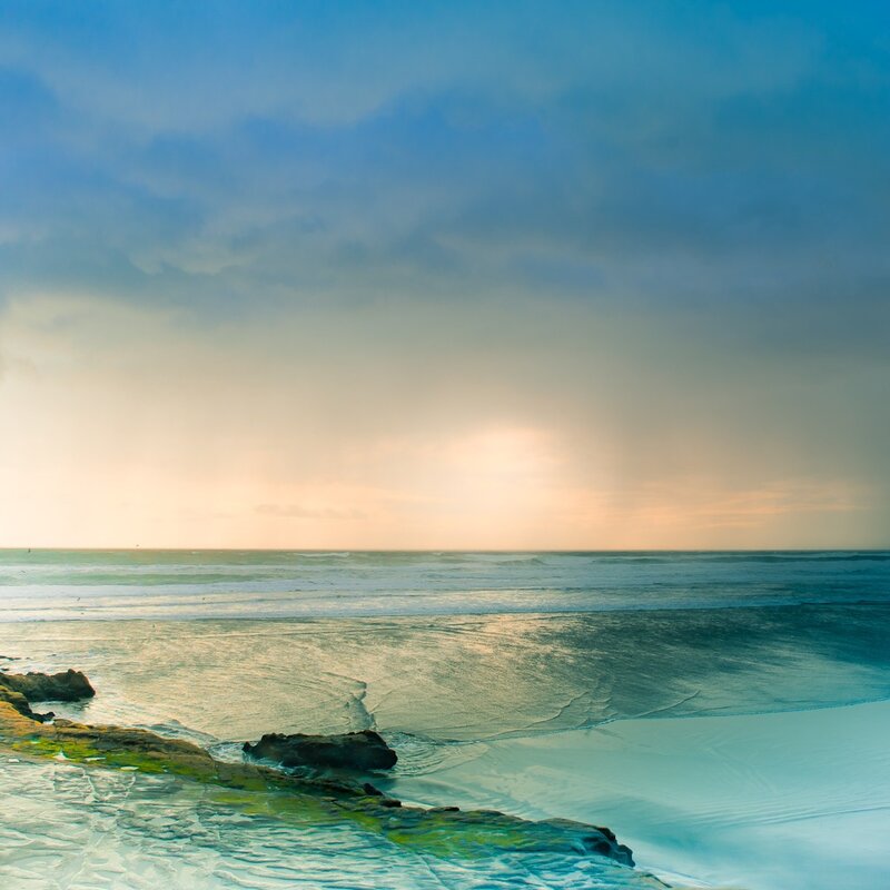 Sunset over the ocean