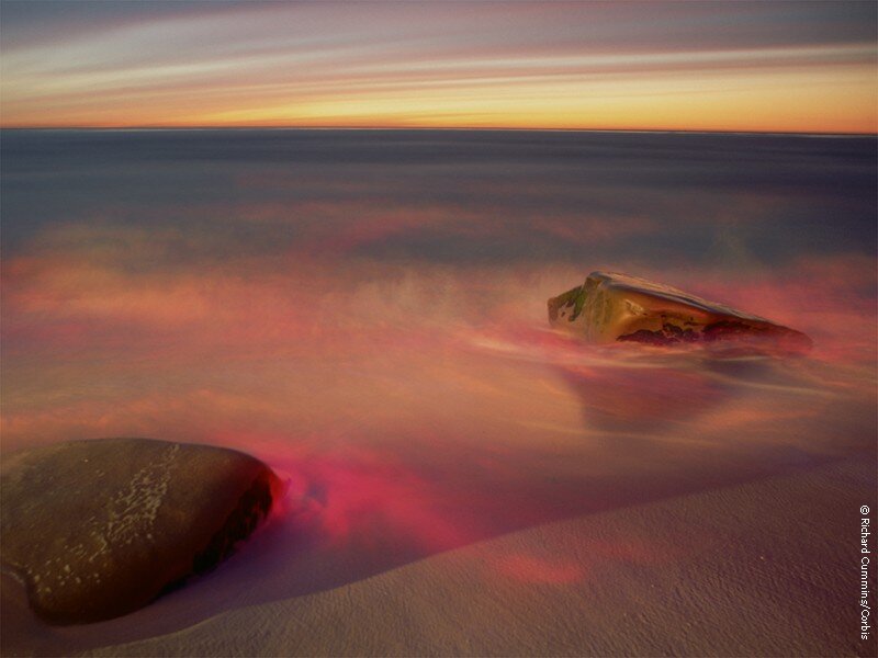Sunset over the ocean