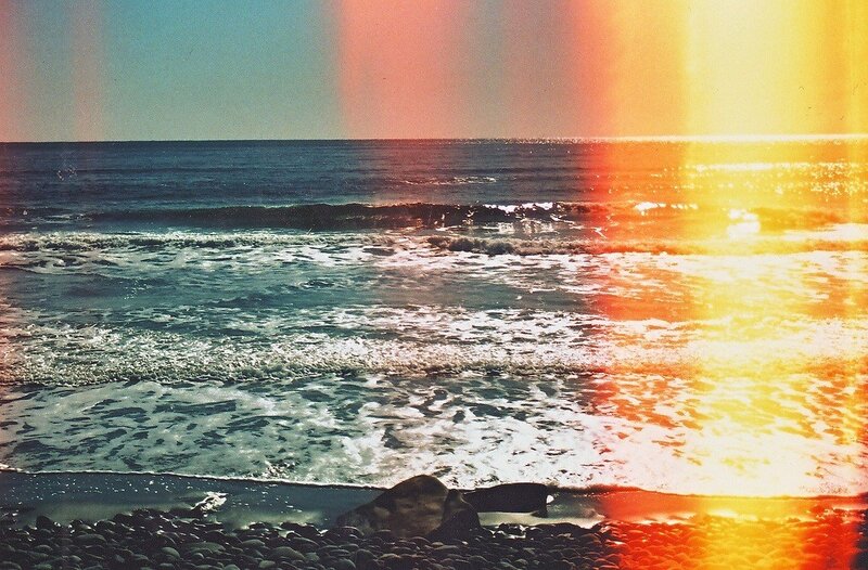 Sunset over the ocean