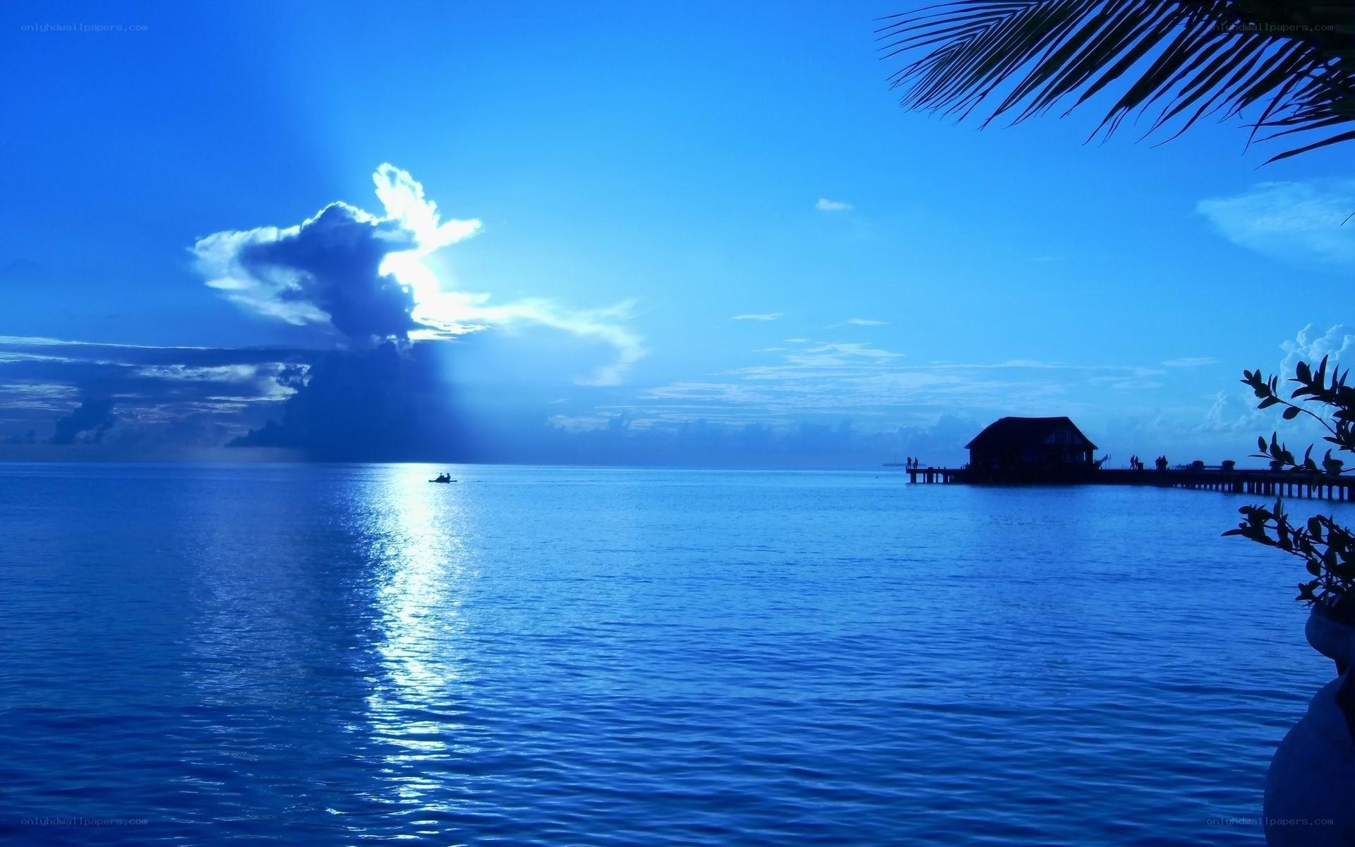 sunset over the ocean