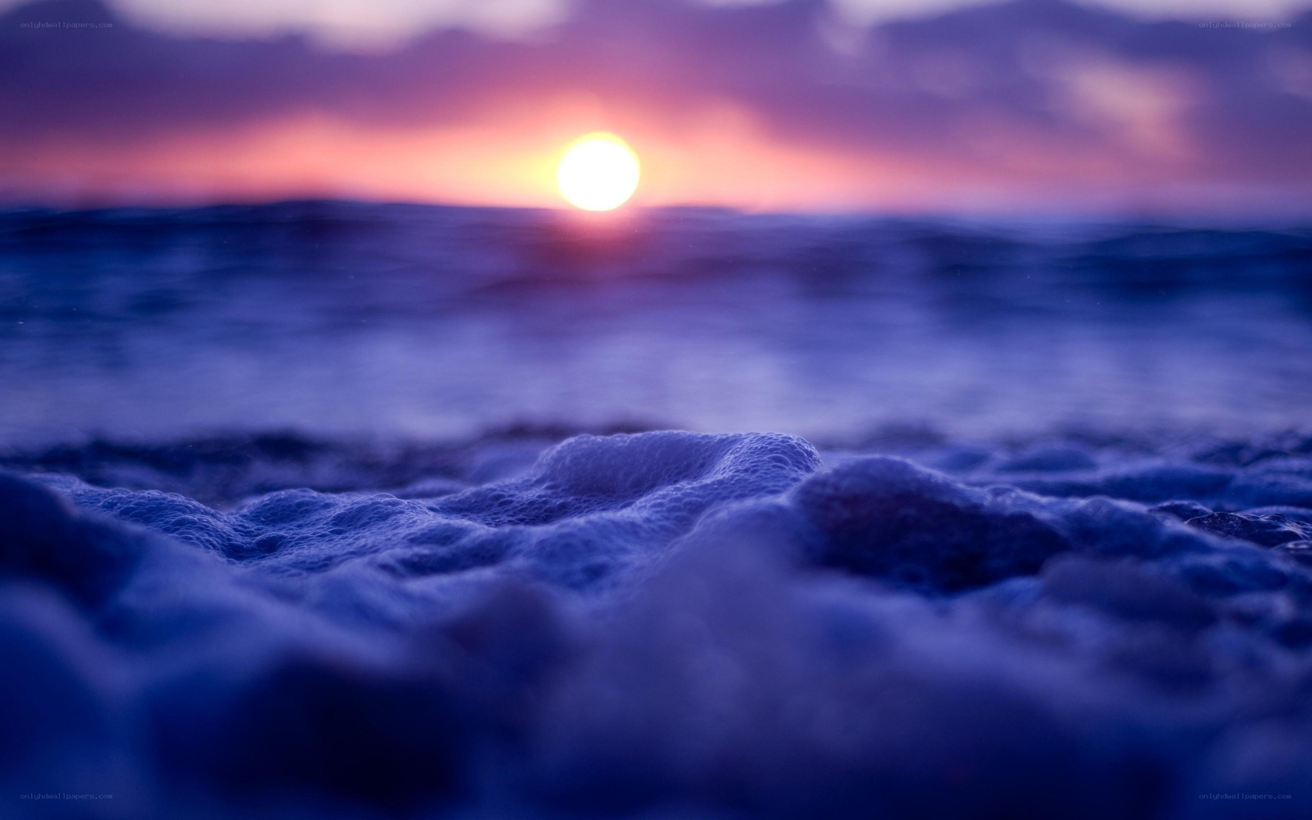 Sunset over the ocean