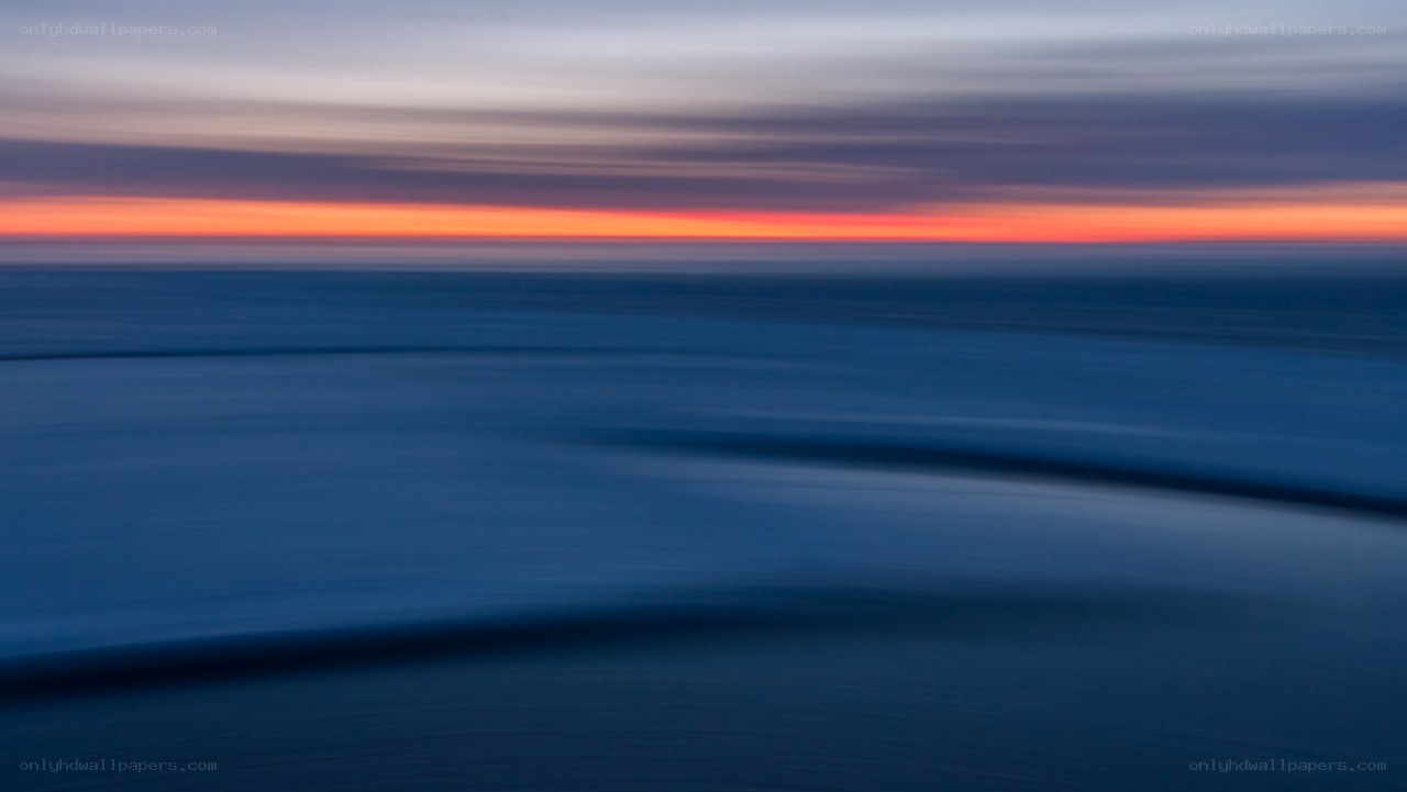 Sunset over the ocean